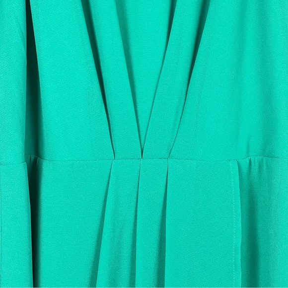 Lulus Teal Skater Dress Size Medium Best Wishes Halter Neck Tulip Skirt Overlay - Picture 2 of 13